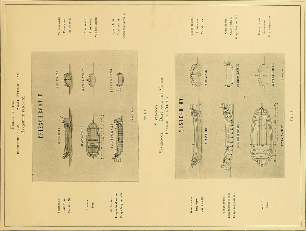 An illustration from Shipbuilding from its beginnings, 1913, leaf 148