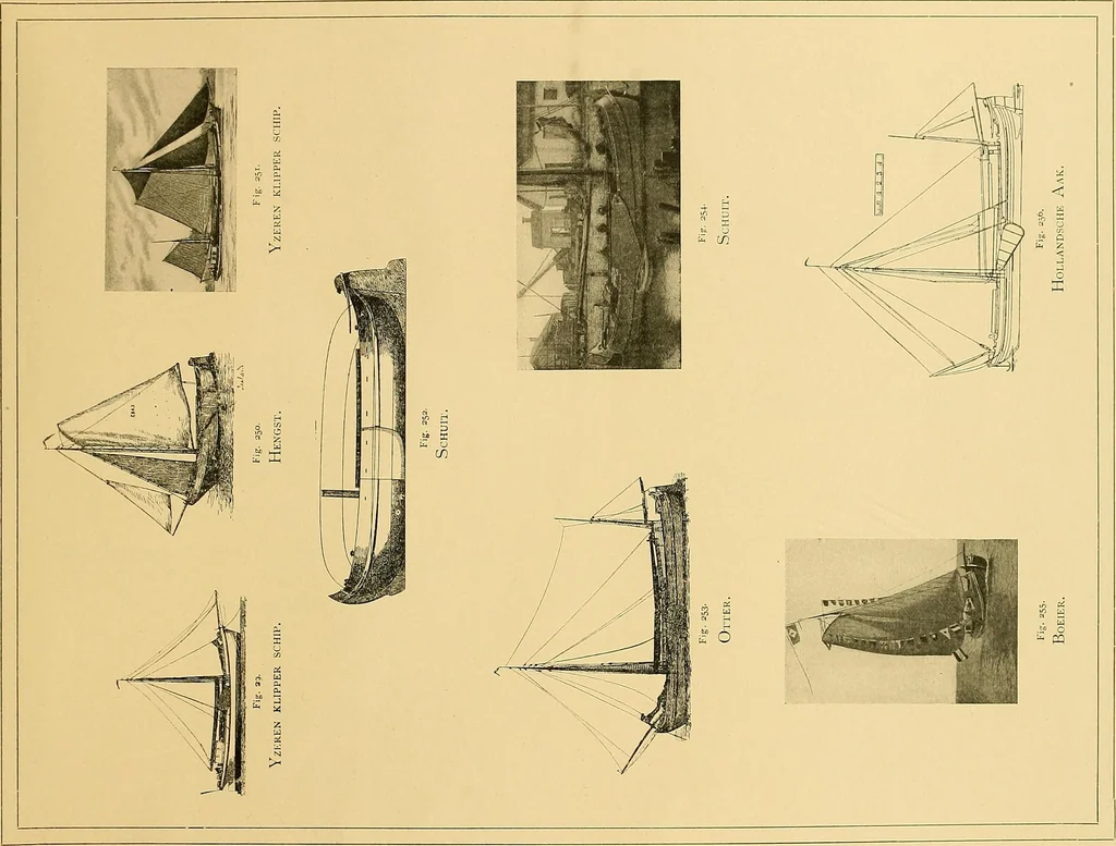 An illustration from Shipbuilding from its beginnings, 1913, leaf 150