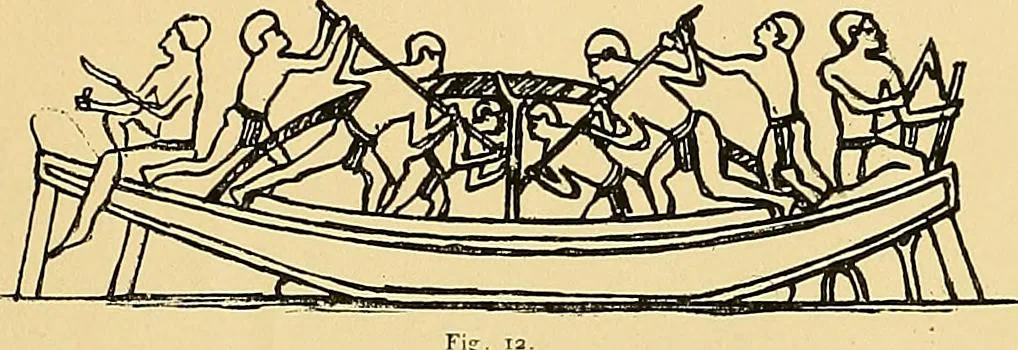 An illustration from Shipbuilding from its beginnings, 1913, leaf 22