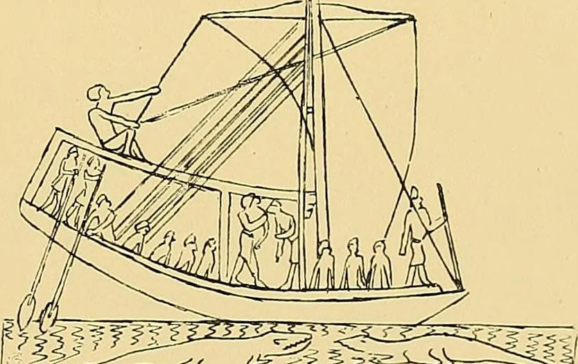 An illustration from Shipbuilding from its beginnings, 1913, leaf 22