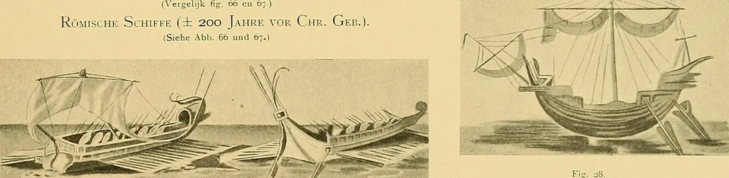 An illustration from Shipbuilding from its beginnings, 1913, leaf 32