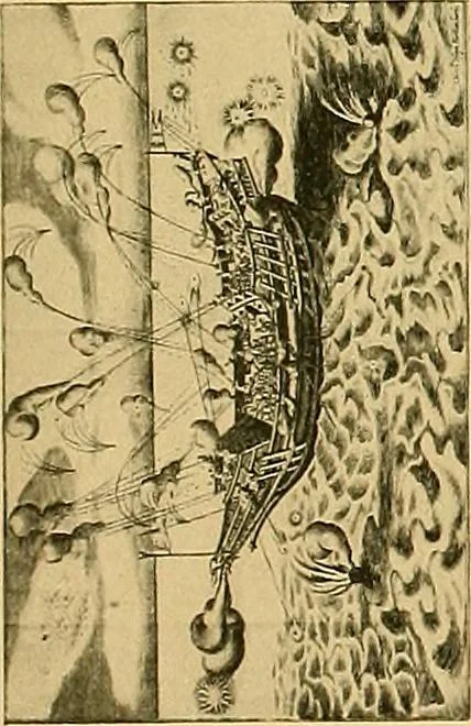 An illustration from Shipbuilding from its beginnings, 1913, leaf 36