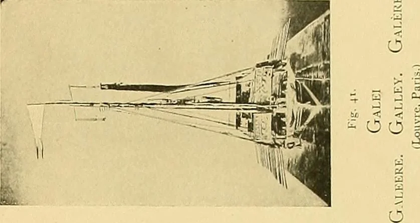 An illustration from Shipbuilding from its beginnings, 1913, leaf 36