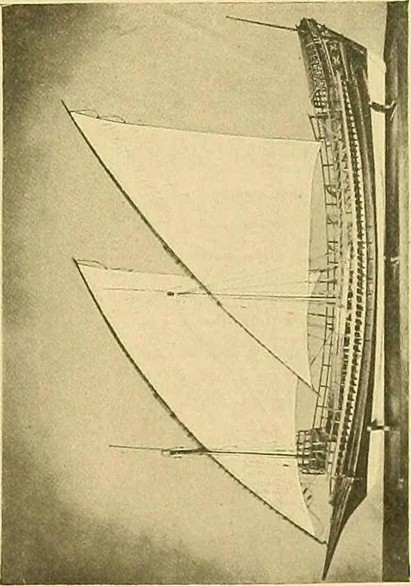 An illustration from Shipbuilding from its beginnings, 1913, leaf 38