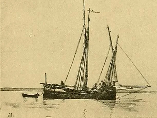 An illustration from Shipbuilding from its beginnings, 1913, leaf 42