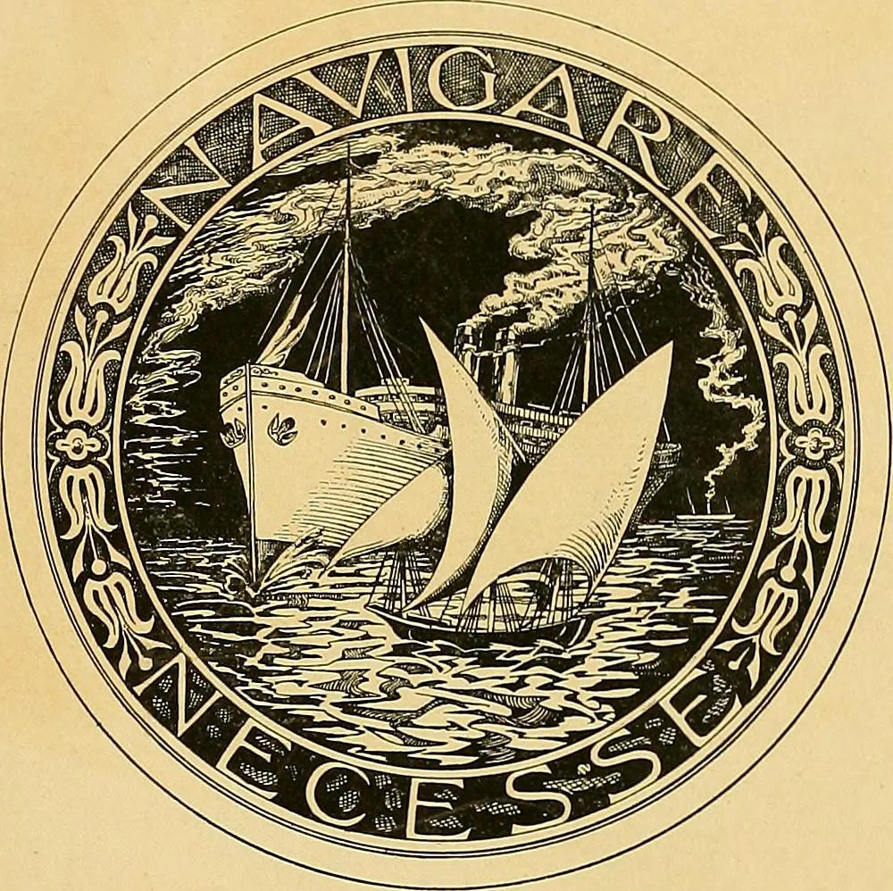 An illustration from Shipbuilding from its beginnings, 1913, leaf 6