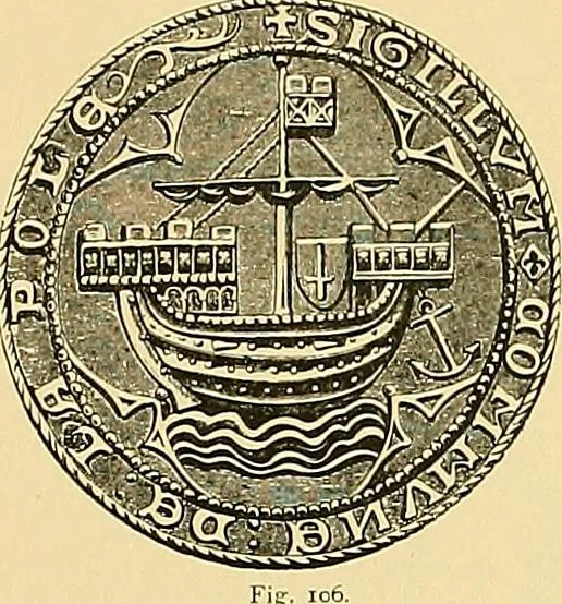 An illustration from Shipbuilding from its beginnings, 1913, leaf 62