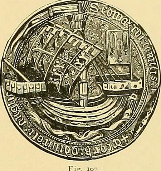 An illustration from Shipbuilding from its beginnings, 1913, leaf 62