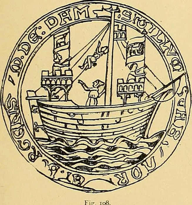 An illustration from Shipbuilding from its beginnings, 1913, leaf 62