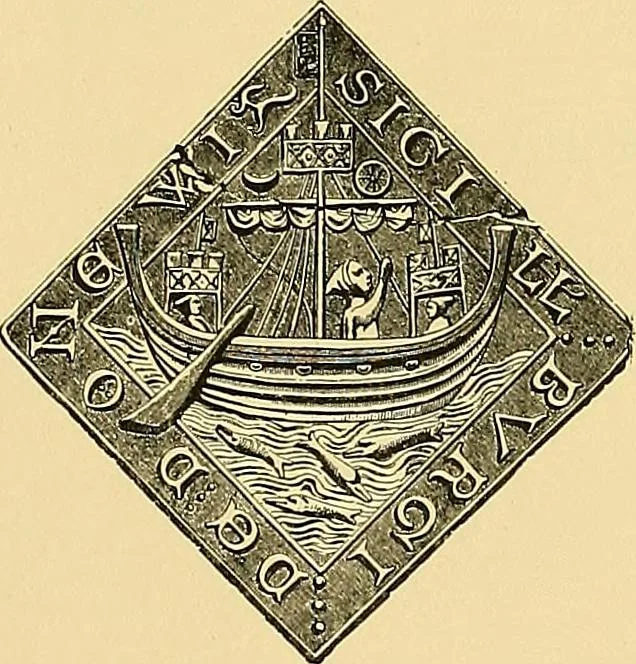 An illustration from Shipbuilding from its beginnings, 1913, leaf 62