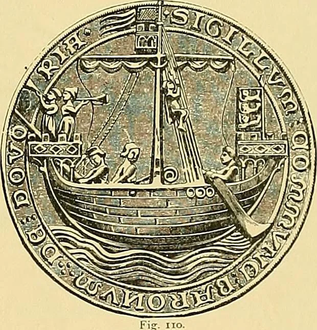 An illustration from Shipbuilding from its beginnings, 1913, leaf 62