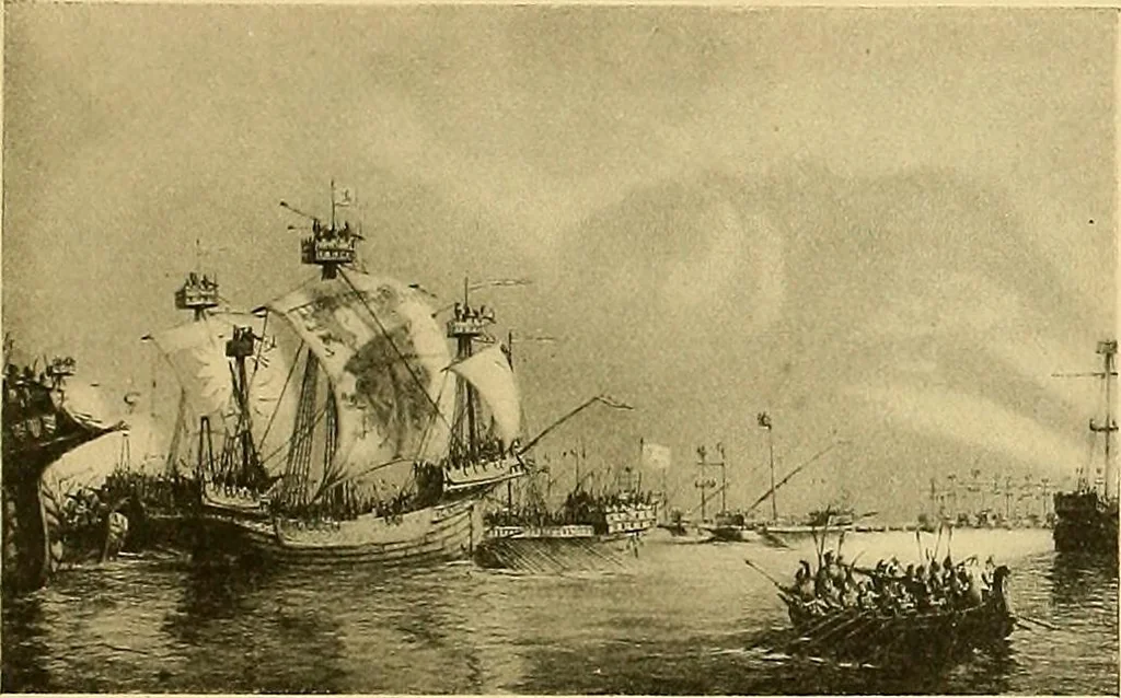 An illustration from Shipbuilding from its beginnings, 1913, leaf 66