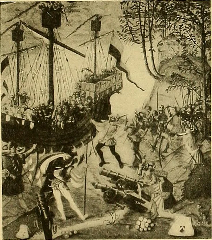 An illustration from Shipbuilding from its beginnings, 1913, leaf 68