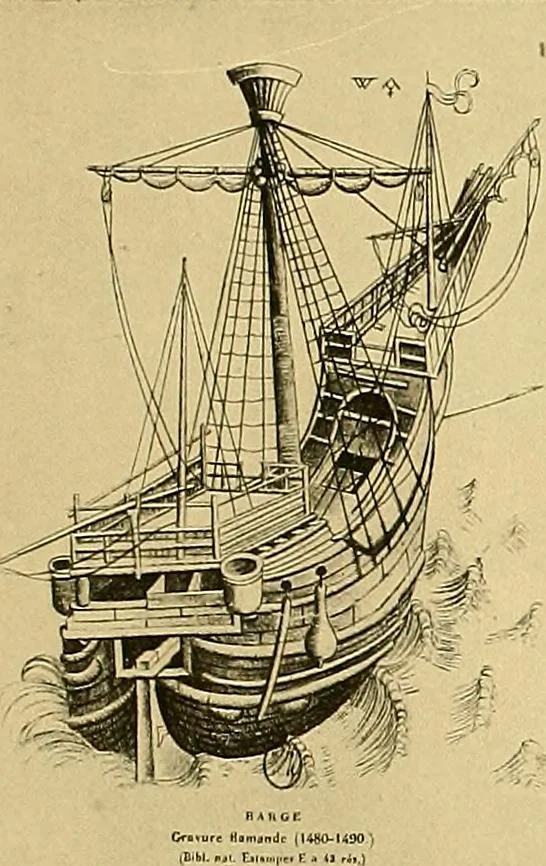 An illustration from Shipbuilding from its beginnings, 1913, leaf 72