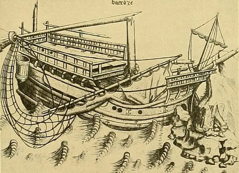 An illustration from Shipbuilding from its beginnings, 1913, leaf 72