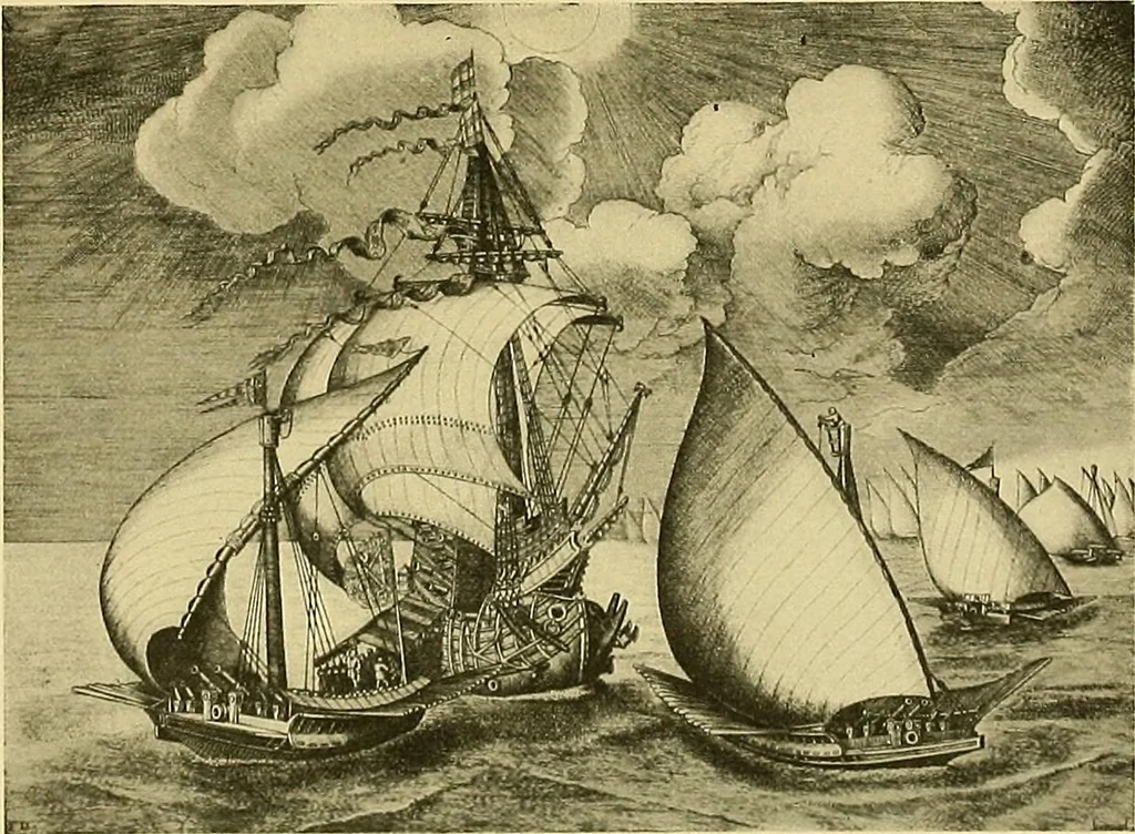 An illustration from Shipbuilding from its beginnings, 1913, leaf 76