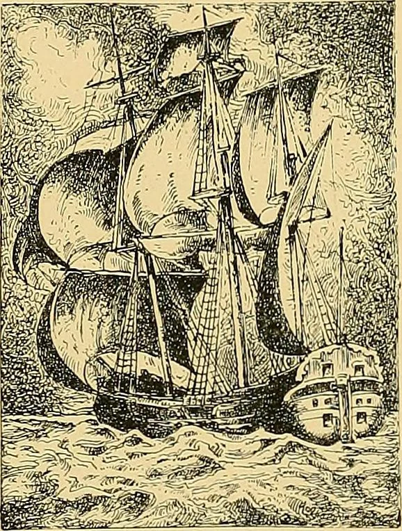 An illustration from Shipbuilding from its beginnings, 1913, leaf 8