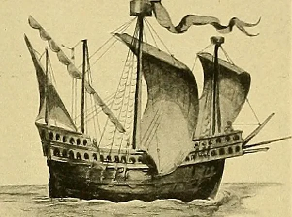 An illustration from Shipbuilding from its beginnings, 1913, leaf 80