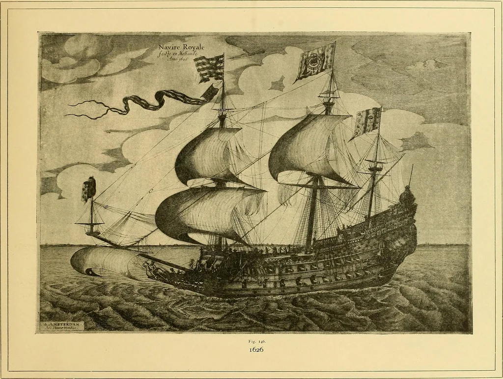 An illustration from Shipbuilding from its beginnings, 1913, leaf 86