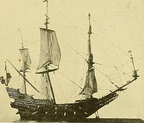 An illustration from Shipbuilding from its beginnings, 1913, leaf 88