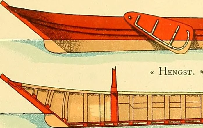 An illustration from Shipbuilding from its beginnings, 1913, leaf 100