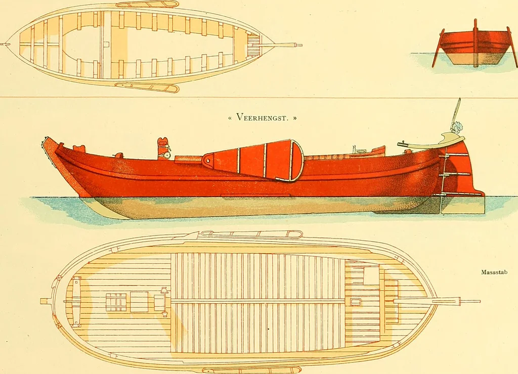 An illustration from Shipbuilding from its beginnings, 1913, leaf 100