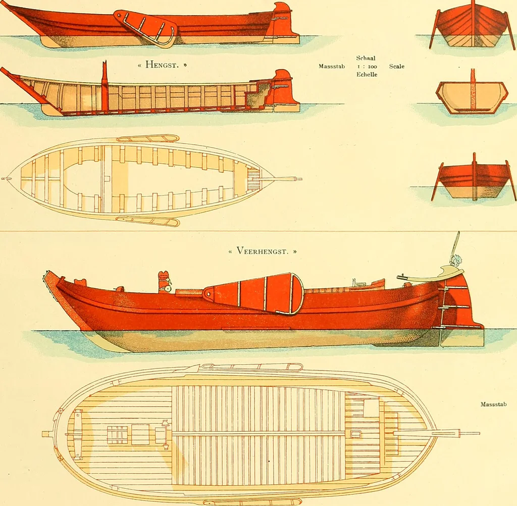 An illustration from Shipbuilding from its beginnings, 1913, leaf 102
