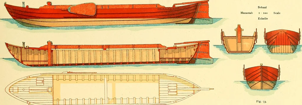 An illustration from Shipbuilding from its beginnings, 1913, leaf 110