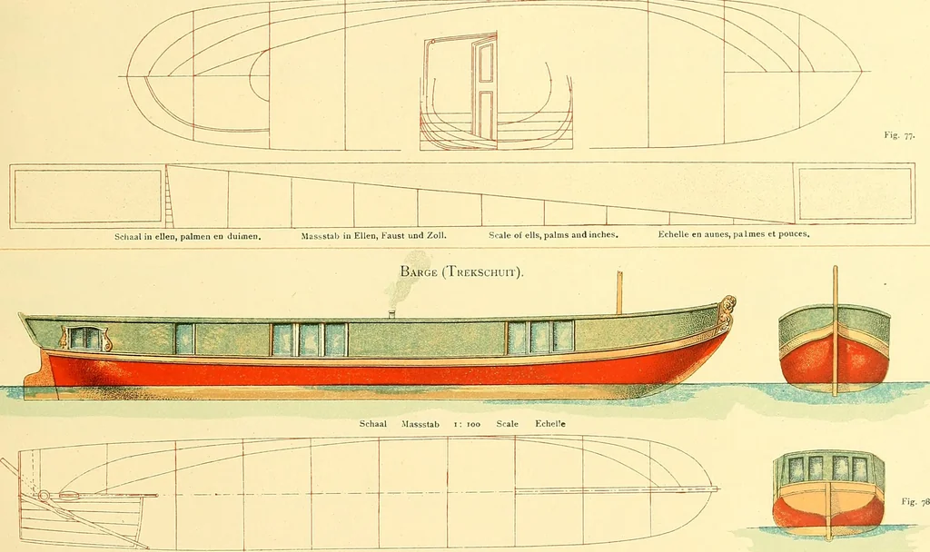 An illustration from Shipbuilding from its beginnings, 1913, leaf 114