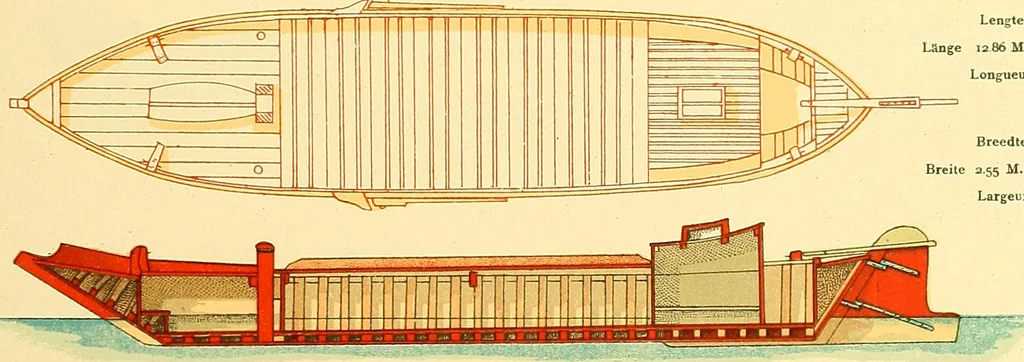 An illustration from Shipbuilding from its beginnings, 1913, leaf 118