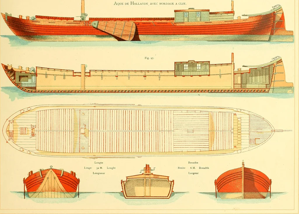 An illustration from Shipbuilding from its beginnings, 1913, leaf 138