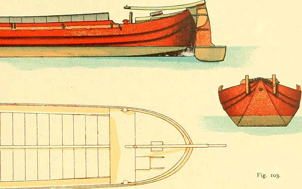 An illustration from Shipbuilding from its beginnings, 1913, leaf 146