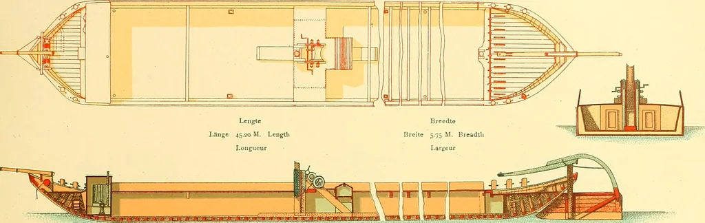 An illustration from Shipbuilding from its beginnings, 1913, leaf 154