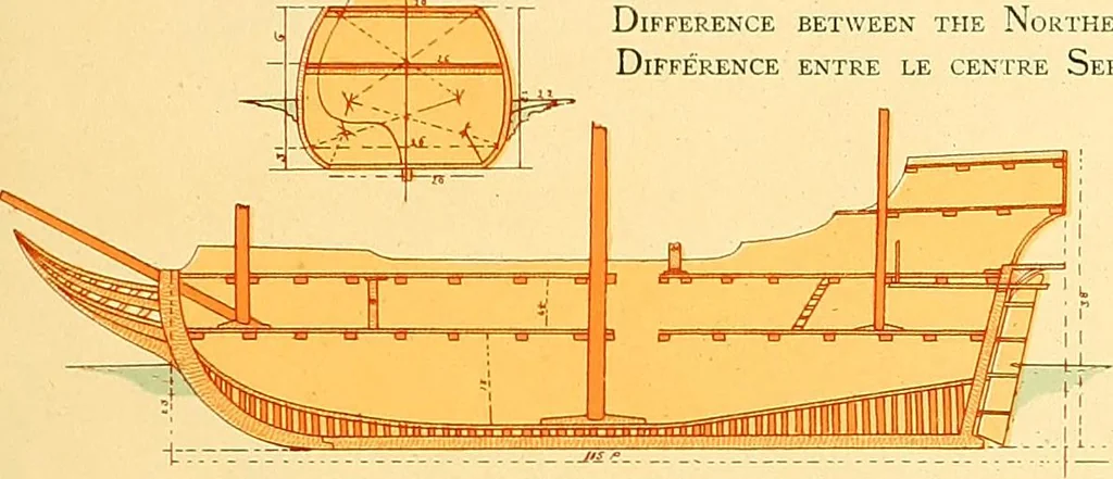 An illustration from Shipbuilding from its beginnings, 1913, leaf 16