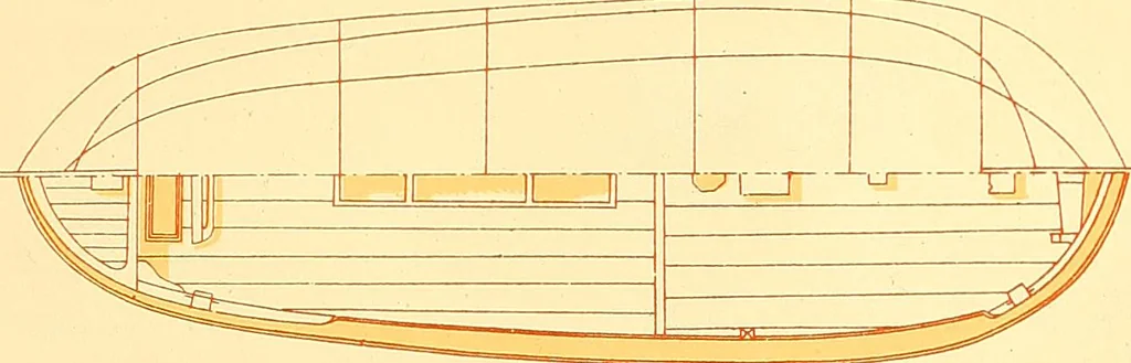 An illustration from Shipbuilding from its beginnings, 1913, leaf 174