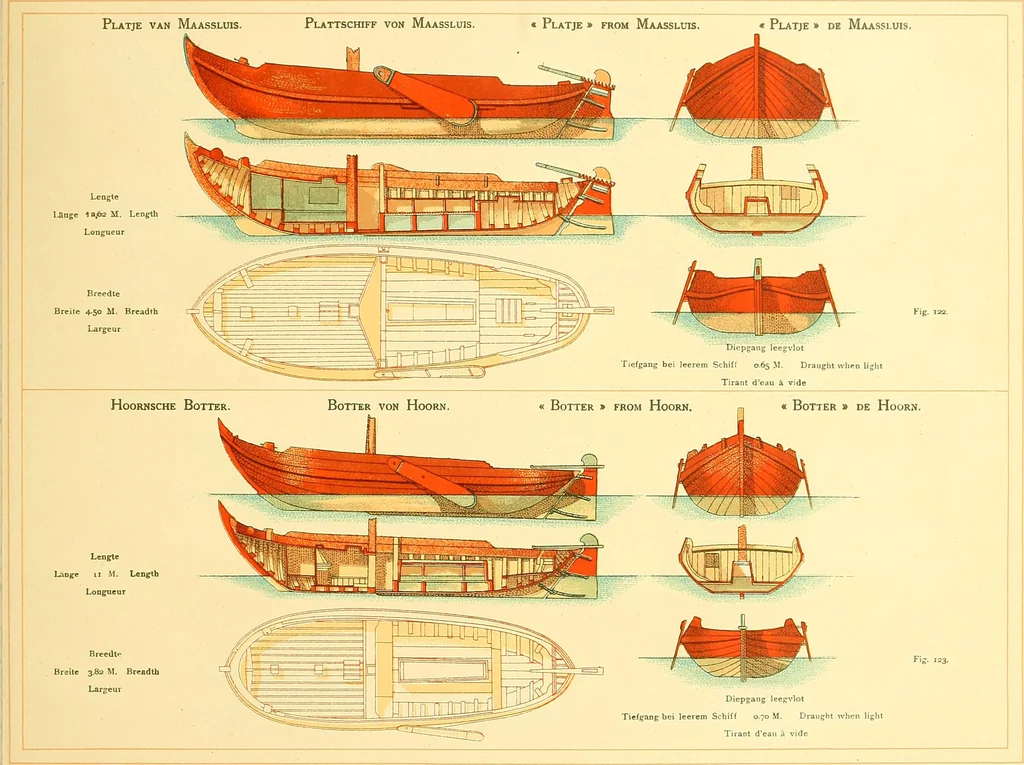 An illustration from Shipbuilding from its beginnings, 1913, leaf 176