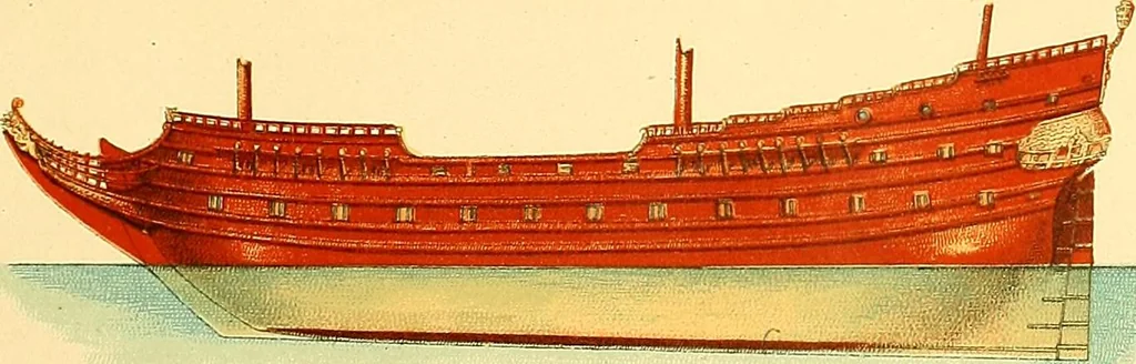 An illustration from Shipbuilding from its beginnings, 1913, leaf 18