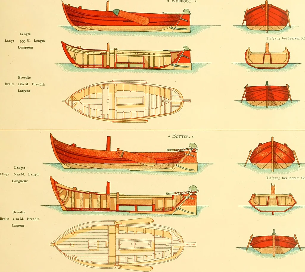 An illustration from Shipbuilding from its beginnings, 1913, leaf 180