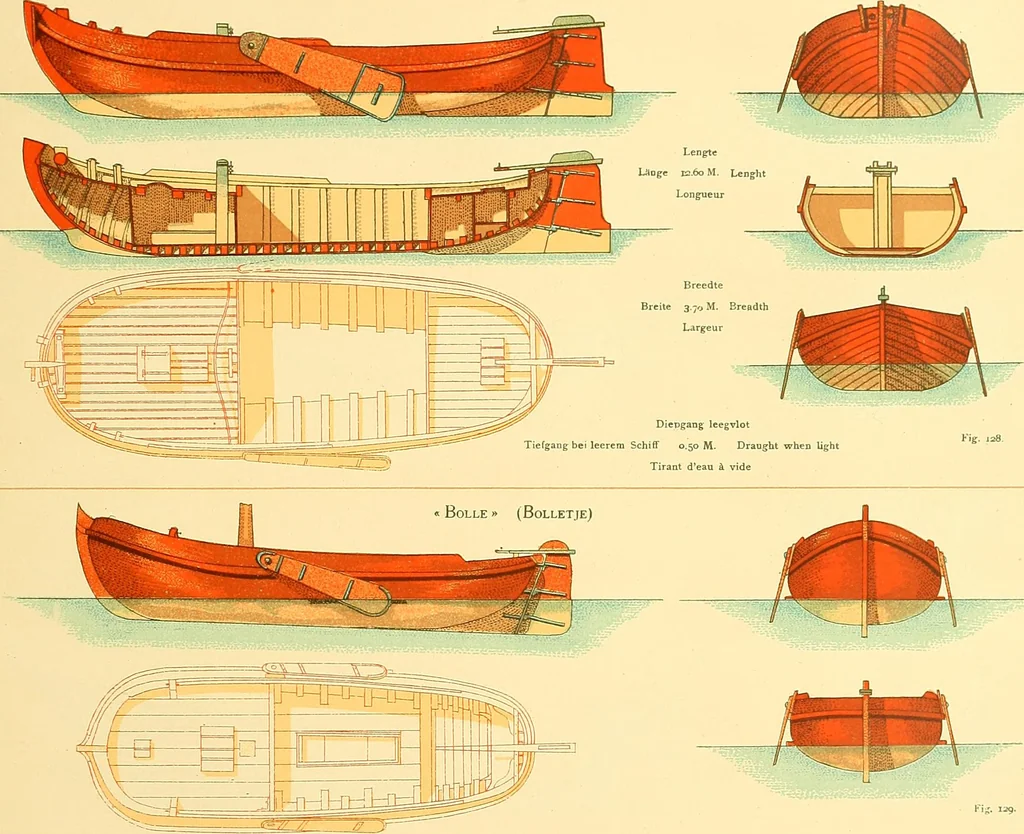 An illustration from Shipbuilding from its beginnings, 1913, leaf 182