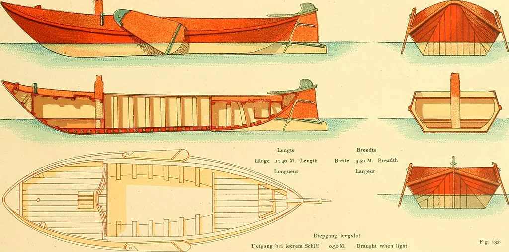 An illustration from Shipbuilding from its beginnings, 1913, leaf 188