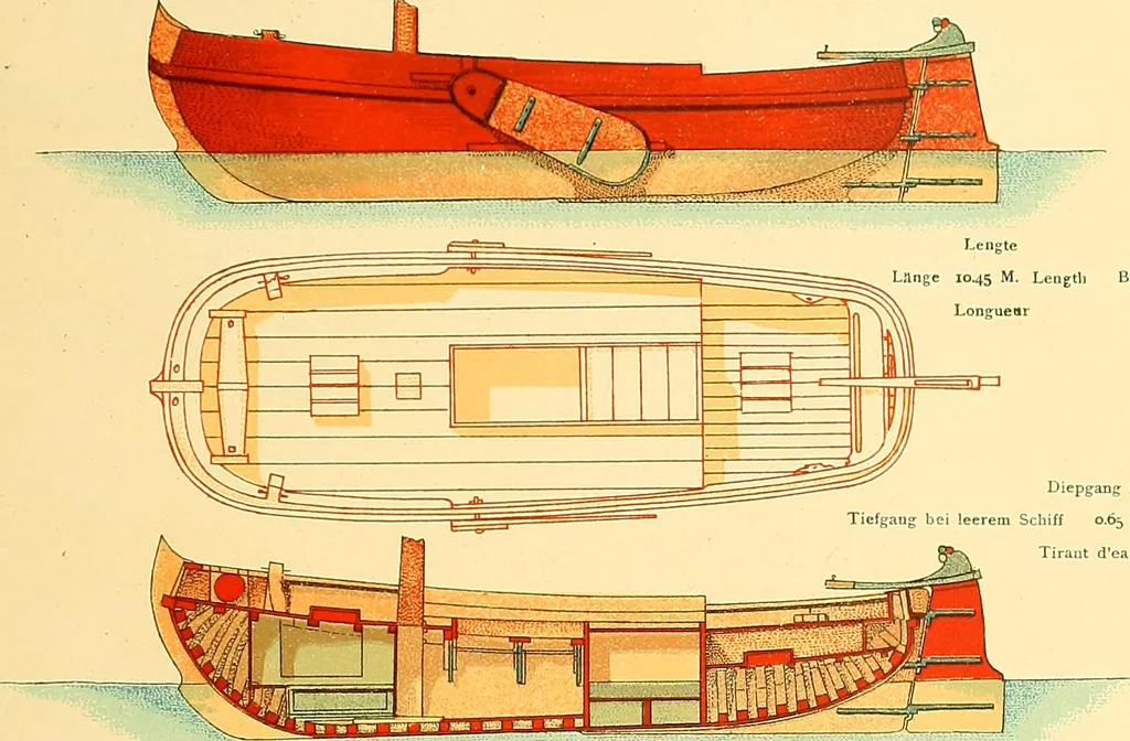 An illustration from Shipbuilding from its beginnings, 1913, leaf 192
