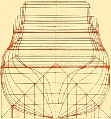 An illustration from Shipbuilding from its beginnings, 1913, leaf 20