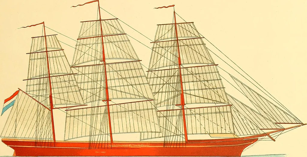 An illustration from Shipbuilding from its beginnings, 1913, leaf 206