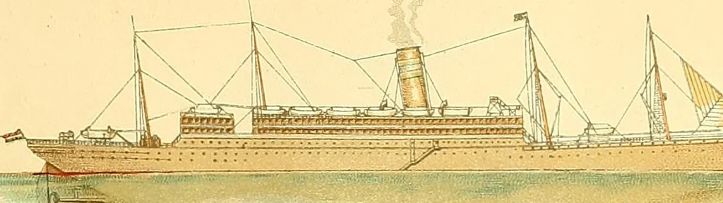 An illustration from Shipbuilding from its beginnings, 1913, leaf 30