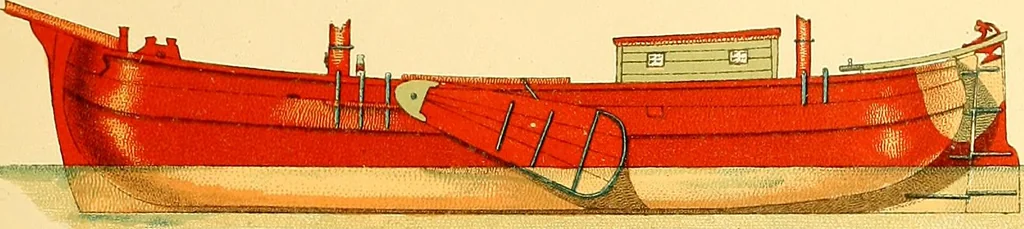 An illustration from Shipbuilding from its beginnings, 1913, leaf 36