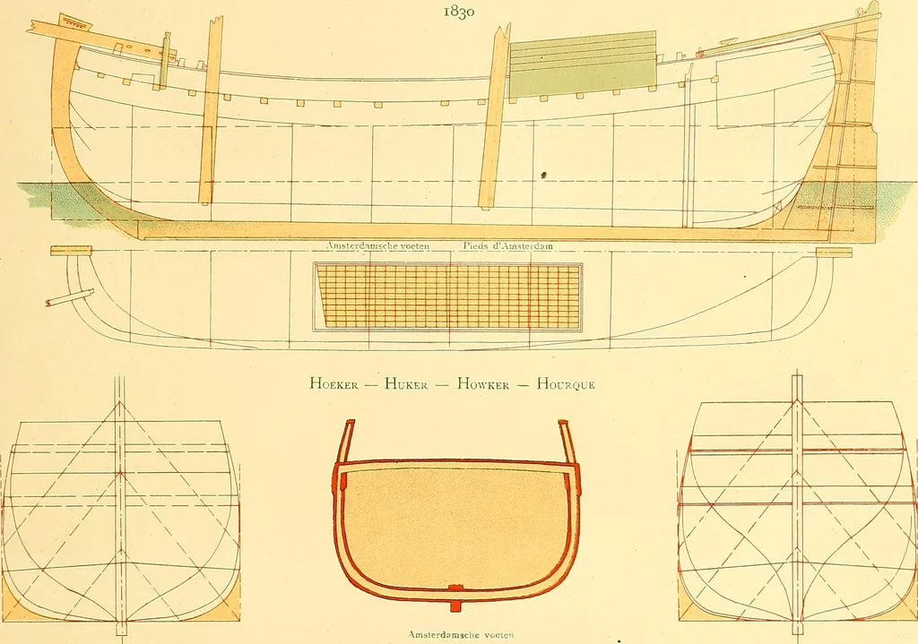 An illustration from Shipbuilding from its beginnings, 1913, leaf 38