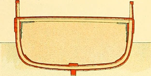 An illustration from Shipbuilding from its beginnings, 1913, leaf 42