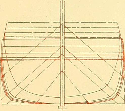 An illustration from Shipbuilding from its beginnings, 1913, leaf 48