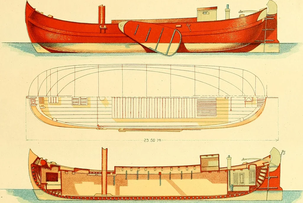An illustration from Shipbuilding from its beginnings, 1913, leaf 50