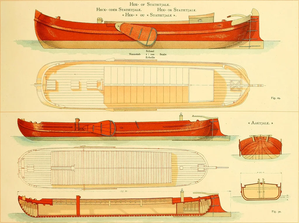 An illustration from Shipbuilding from its beginnings, 1913, leaf 54